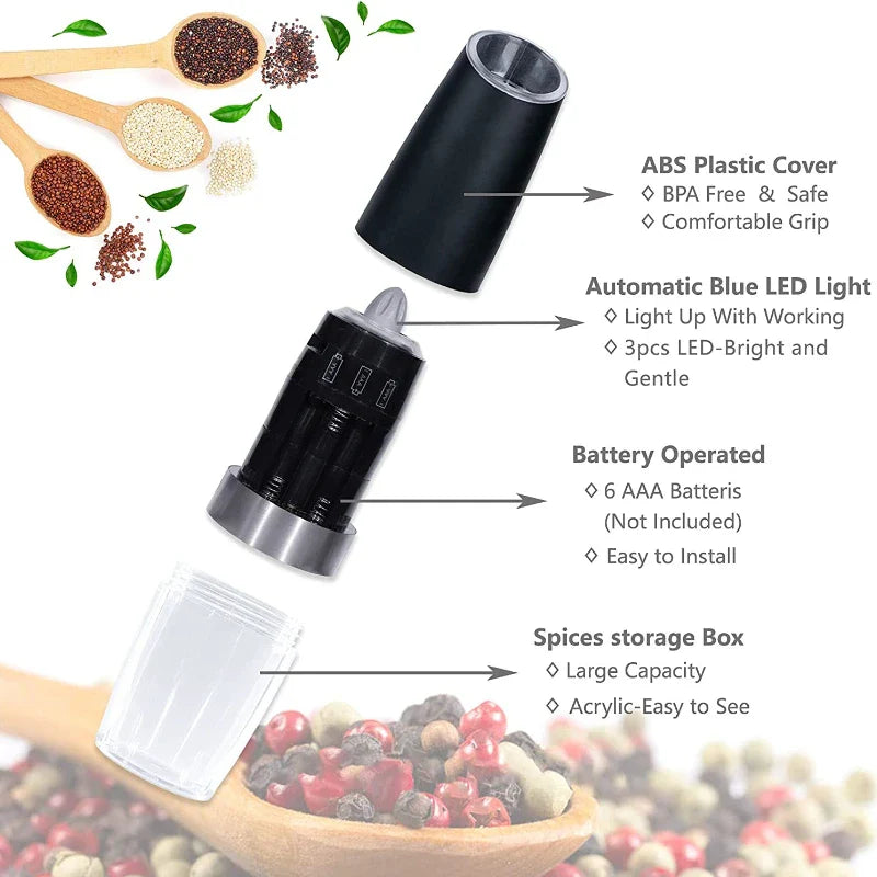 Self-grinding Salt & Pepper Shaker